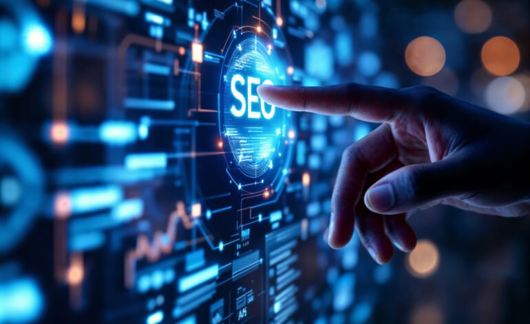 employee working marketing setting